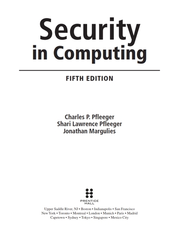Security in Computing 5th Edition