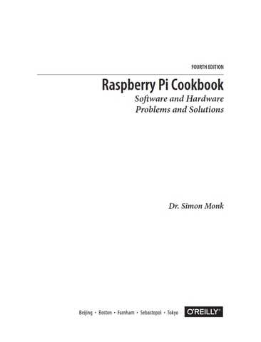 Raspberry Pi Cookbook 4th Edition