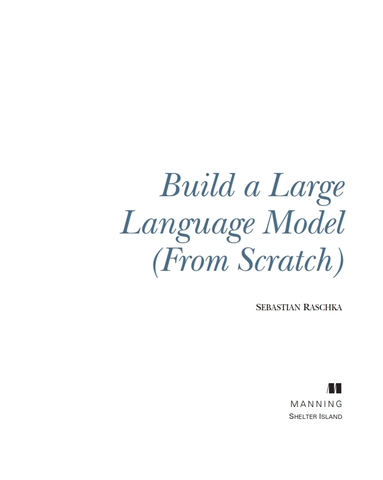 Build a Large Language Model