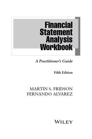 Financial Statement Analysis Workbook 5th Edition