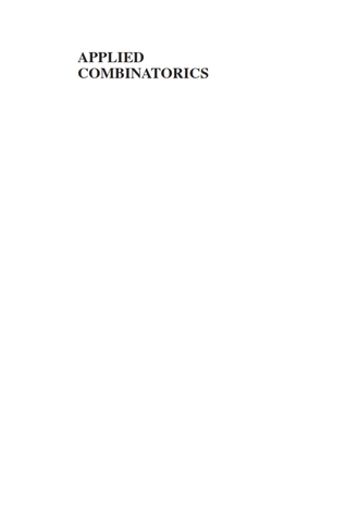 Applied Combinatorics 6th Edition