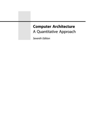 Computer Architecture A Quantitative Approach 7th Edition