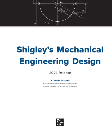 Shigleys Mechanical Engineering Design 2024
