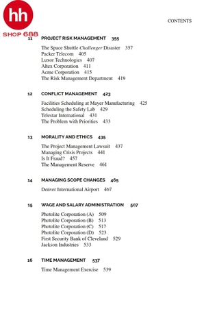 Project Management Case Studies 15th Edition