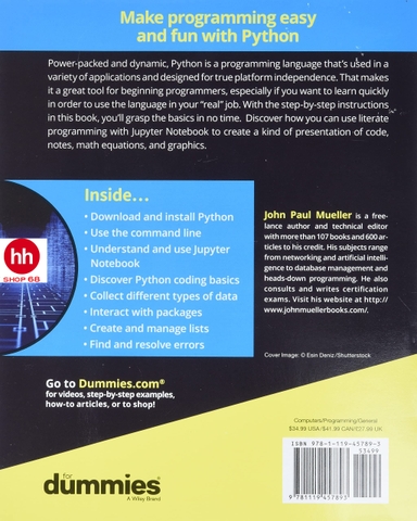 Beginning Programming with Python For Dummies 2nd Edition