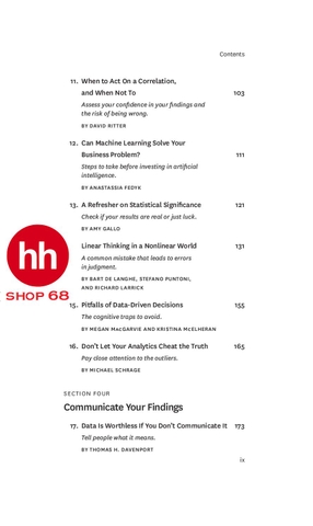 HBR Guide to Data Analytics Basics for Managers - HHShop68