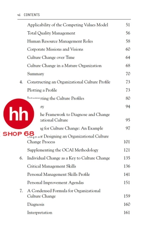 Diagnosing and Changing Organizational Culture - HHSHOP68