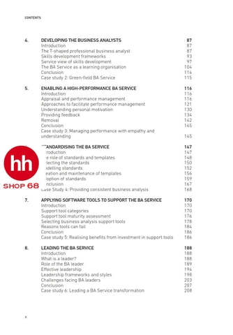 Delivering Business Analysis: The BA Service handbook - HHShop68