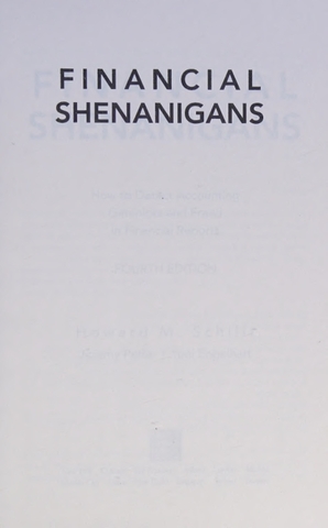 Financial Shenanigans 4th Edition