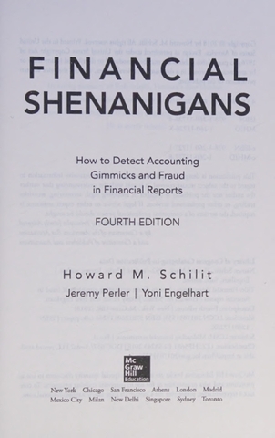 Financial Shenanigans 4th Edition