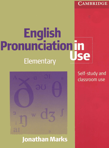 English Pronunciation in Use Elementary Book with Answers 2007