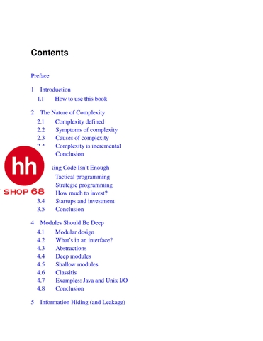 A Philosophy of Software Design by John Ousterhout