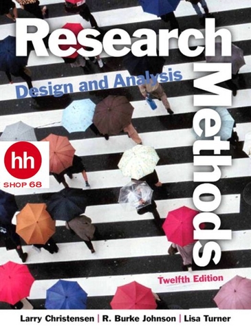 Research Methods, Design, and Analysis 12th Edition