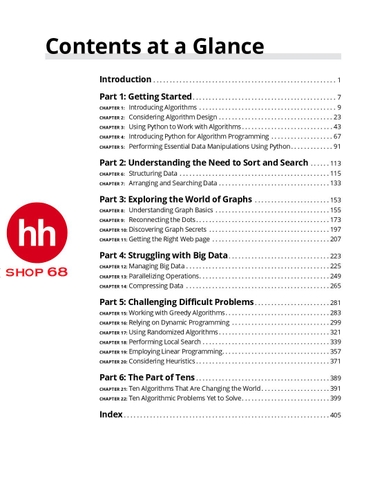 Algorithms For Dummies- HHShop68