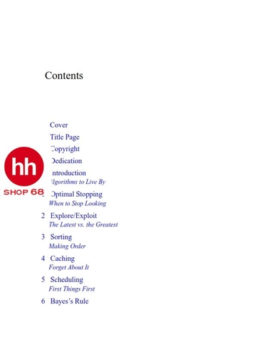 Algorithms to Live by: The Computer Science of Human Decisions
