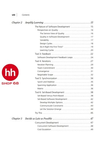 Lean Software Development: An Agile Toolkit