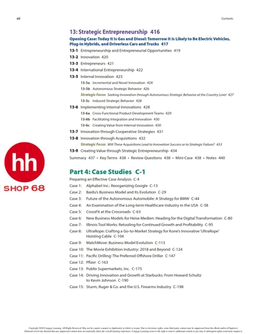 Strategic Management: Concepts and Cases: Competitiveness and Globalization 13th