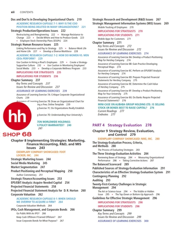 Strategic Management A Competitive Advantage Approach, Concepts and Cases 16th