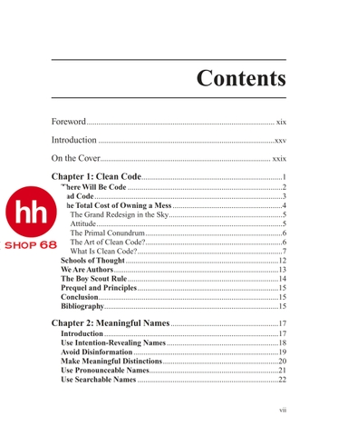 Clean Code: A Handbook of Agile Software Craftsmanship