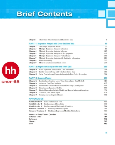 Introductory Econometrics: A Modern Approach 7th Edition