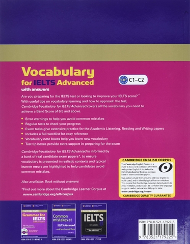 Vocabulary for ielts Advanced