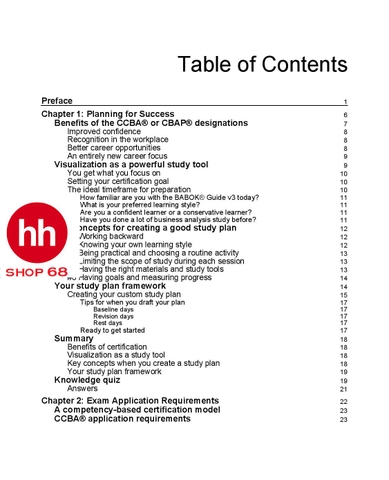 CCBA® and CBAP® Certifications Study Guide