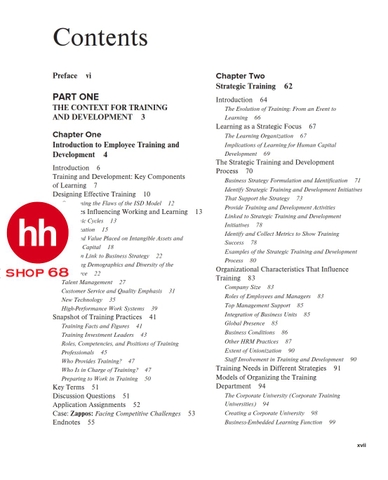 Employee Training & Development - HHSHOP68