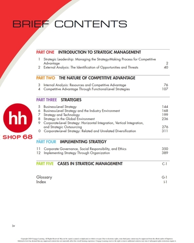 Strategic Management: Theory & Cases: An Integrated Approach 13th Edition