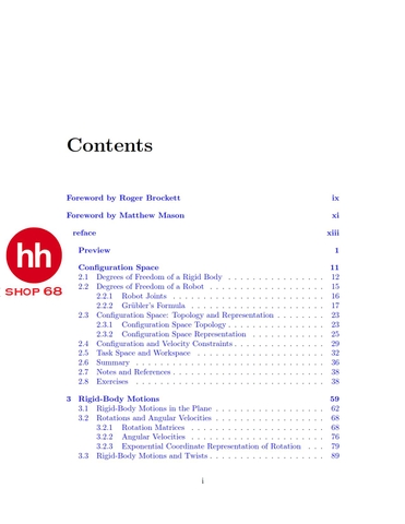 Modern Robotics Mechanics, Planning, and Control
