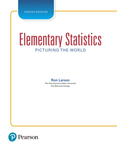 Elementary Statistics Picturing the World 8th Edition