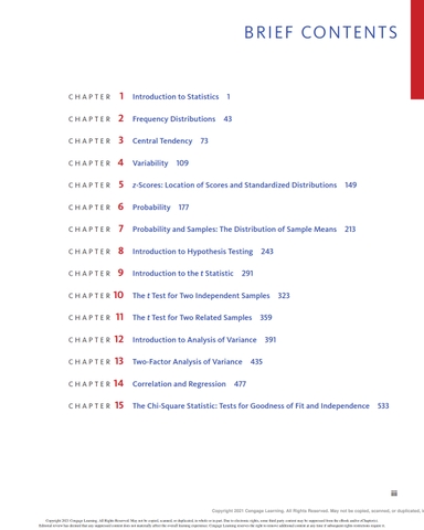 Essentials of Statistics for the Behavioral Sciences 10th Edition