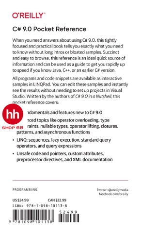 C# 9.0 Pocket Reference: Instant Help for C# 9.0 Programmers