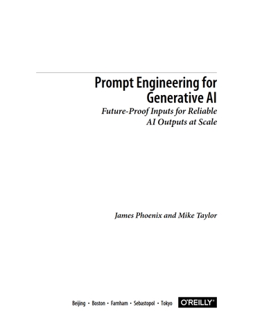 Prompt Engineering for Generative AI