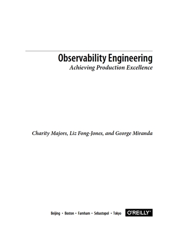 Observability Engineering