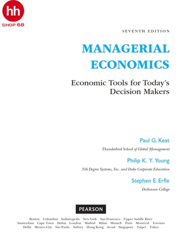 Managerial Economics 7th Edition