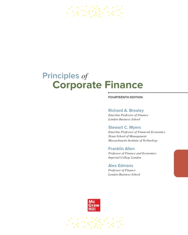 Principles of Corporate Finance 14th Edition