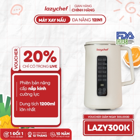 MÁY XAY NẤU ĐA NĂNG 12IN1 LAZYCHEF PREMIUM
