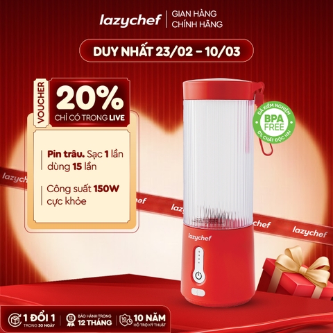 MÁY XAY TÍCH ĐIỆN ĐA NĂNG 3IN1 LAZYCHEF 450ML