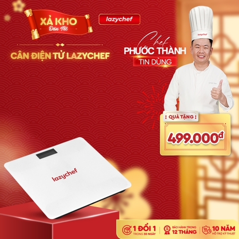 Cân điện tử Lazychef, theo dõi cân nặng, giữ dáng chủ động