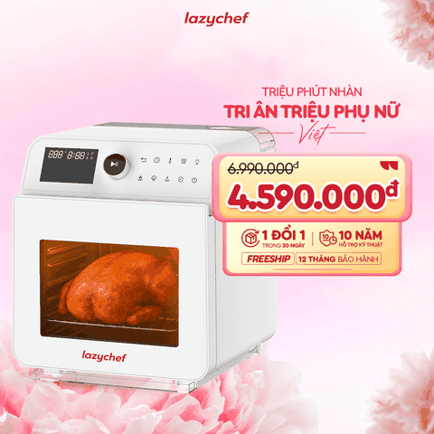 |HOT| NỒI CHIÊN HƠI NƯỚC ĐA NĂNG 3S LAZYCHEF 16L