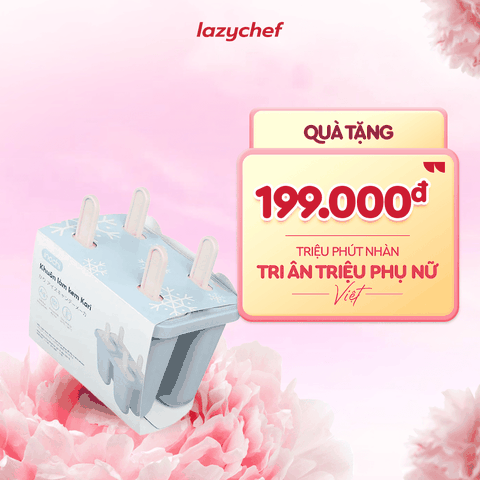 Bộ khuôn làm kem Lazychef x Inochi, sáng tạo công thức kem ngon dinh dưỡng