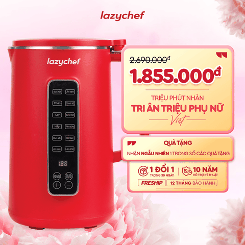 MÁY XAY NẤU ĐA NĂNG 12IN1 LAZYCHEF PREMIUM