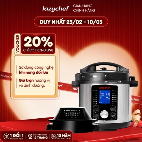 NỒI CHIÊN HẦM ĐA NĂNG 16IN1 LAZYCHEF