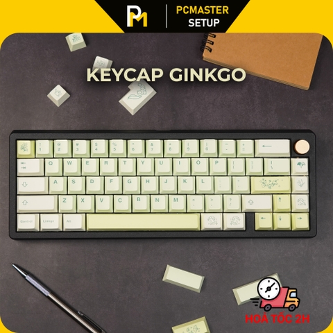 Keycap Ginkgo chất liệu nhựa pbt profile cherry công nghệ in dyesub không mờ 