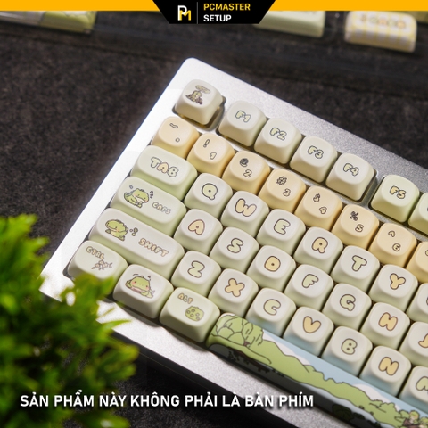 Keycaps pbt Khủng Long Xanh ( profile MOA/PBT/dyesub 5D )