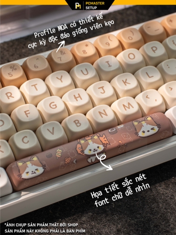 Keycaps pbt MeoMeo ( profile MOA/PBT/dyesub 5D )