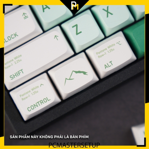 Keycap Green Forest chất liệu nhựa PBT profile XDA cao 9.5mm dày 1.5mm 