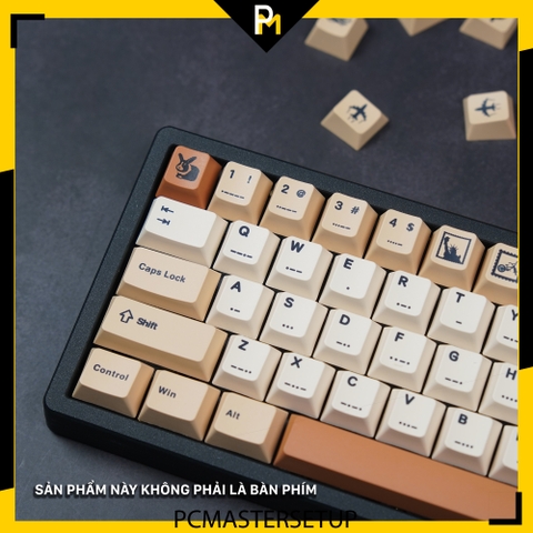 Keycap Retro Stamp chất liệu nhựa pbt profile cherry công nghệ in dyesub không mờ 