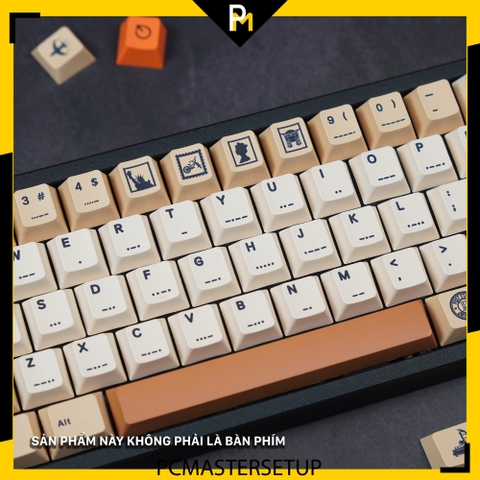 Keycap Retro Stamp chất liệu nhựa pbt profile cherry công nghệ in dyesub không mờ 