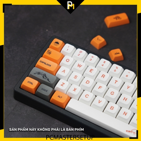 Keycap Sunset hoàng hôn xda profile nhựa PBT cao cấp in dyesub không mờ 